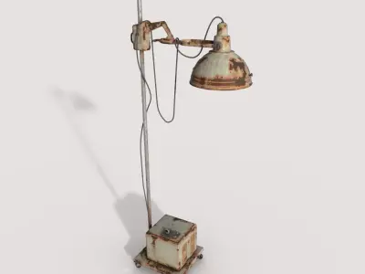 Abandoned Medical Floor Lamp 3D model
