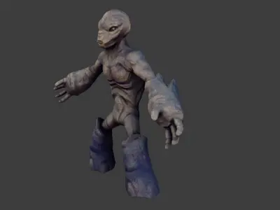 Halo Grunt Low-poly 3D model