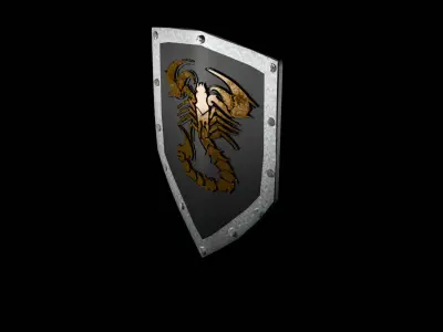 Shield - Guardian Defense Model Low-poly 3D model