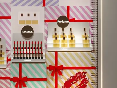 Shop Cosmetic Window Design Modern 3D model