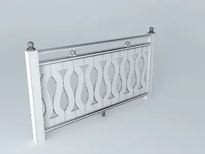 Rodhopean railing  Free 3D model