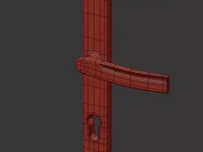 Door handle Low-poly 3D model purchase