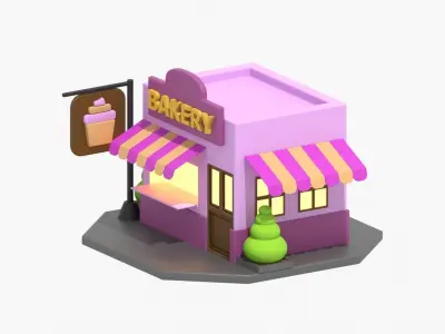 Bakery 3D Illustration 3D model