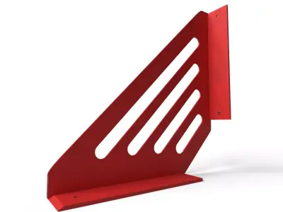 Heavy-Duty Industrial Metal Gusset Bracket 2 color 3D model