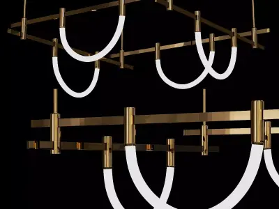 AUROOM 1 aurooom chandelier 3D model