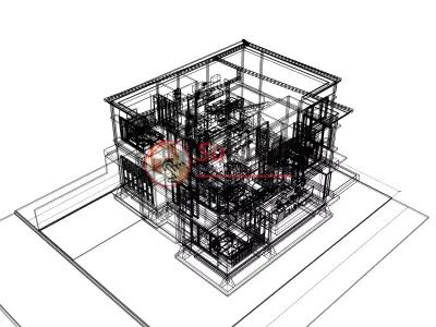 House 15x20m code 541 - Sketchup 3D model 3D model 3D model