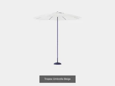 Collection of Outdoor Umbrella - 4 Models 3D Model Pack