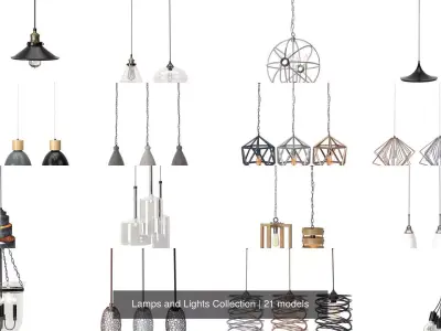 Lamps and Lights Collection 3D Model Pack