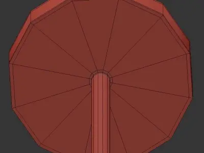 Agnes modern chandelier with brass and lights 3D model