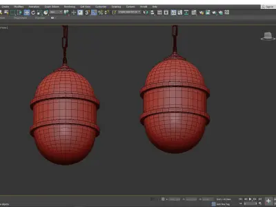 Broomley Pendant Light Low-poly 3D model