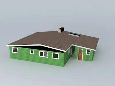 Retro House Free 3D model