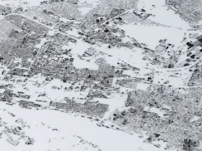 Rostov on Don Streets and Buildings 3D model