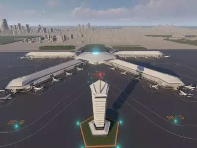 Selendis Airport Exterior Design 3D model