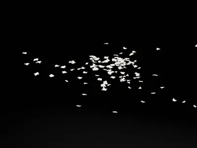 Torn Paper Floor Low-poly 3D model