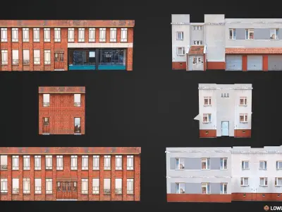 City Constructor Low-poly 3D model
