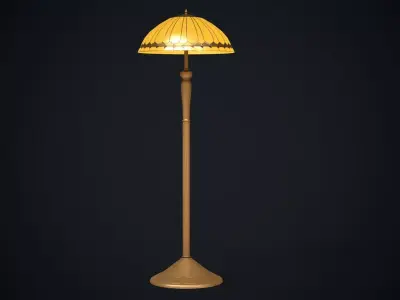 1930s Floor Lamp Low-poly 3D model