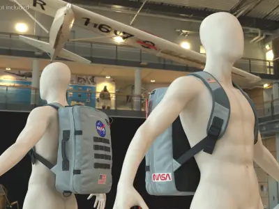  Space Mission Life Support Unit by NASA on Mannequin 