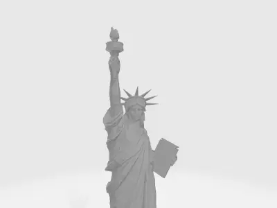 Statue of liberty 3D Model for Animation Scenes and Games Low-poly 3D model