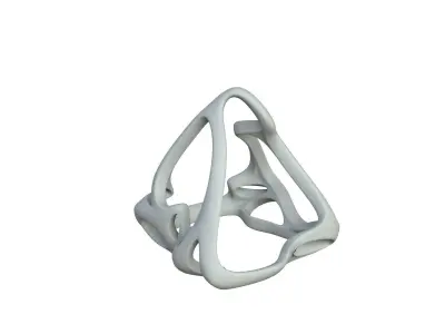 SciFi Cube Object No 61939 Low Poly Shape Low-poly 3D model