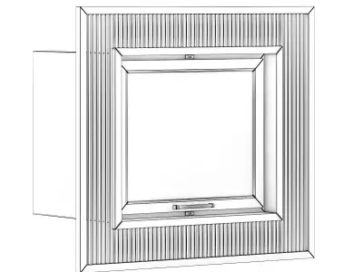 Wall Fireplace 5 3D model