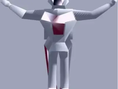 Astro Soldier Game Ready Low-poly 3D model
