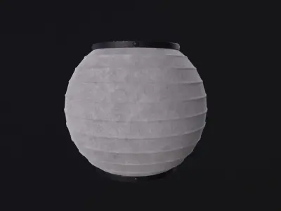 Japanese paper lantern Low-poly 3D model purchase