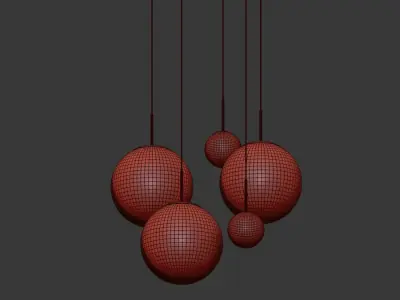 Tom Dixon Mirror Ball Pendant Light 3D model