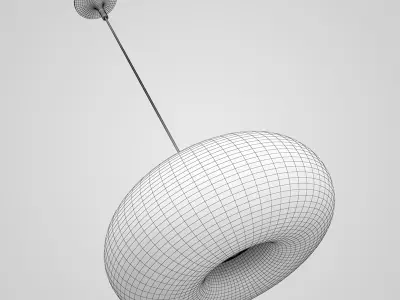 Hanging Glass Lamp 40 3D model