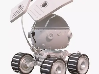 Sci-Fi Spherical Exploration Rover M1 3D model