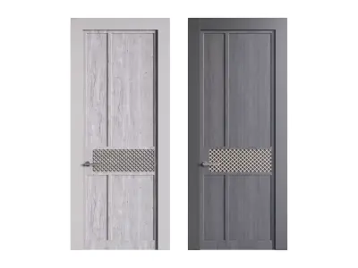 Modern entrance door 37 3D model