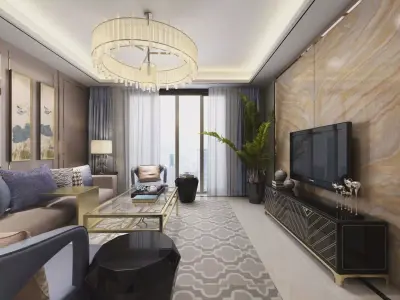 Home Equipment living room lounge3D model08 3D model