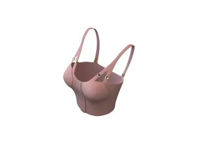 Bra Top v1 006 Low-poly 3D model