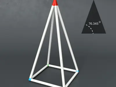 Russian Pyramid PVC Corner Joints 3D print model