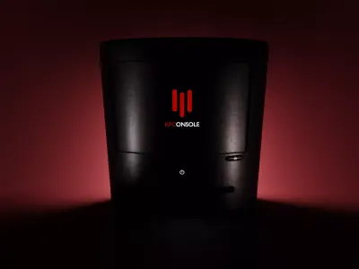 KFConsole computer with lights Free 3D model