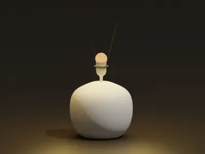 Lamp style 3 Low-poly 3D model
