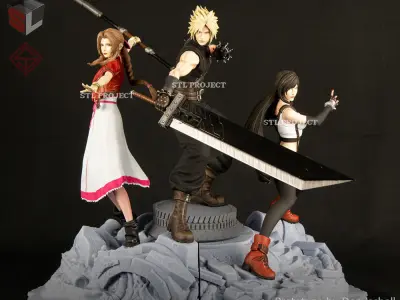 Final Fantasy VII Diorama 3D print model