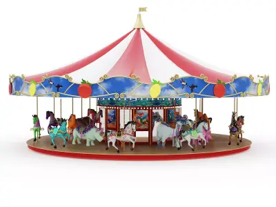 Carousel 3D model