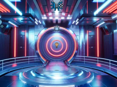 UE5 Virtual Lighting Stage Low-poly 3D model