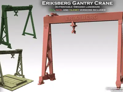Eriksberg Gantry Crane 3D print model