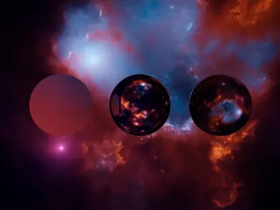 Space Hdri Skybox Free low-poly 3D model