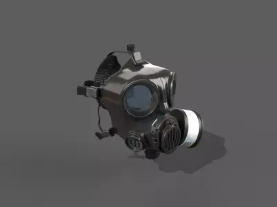 3D Gas Mask Model 3D model