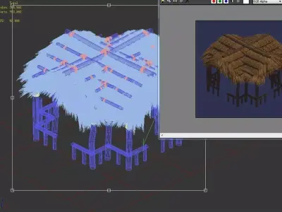 Type X - Pavilion - Bridge 3D model