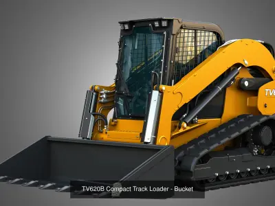 TV620B - C362 Compact Track Loaders  2 in 1 3D Model Pack