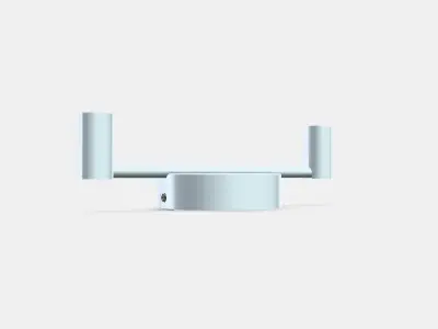 KRUSNATE Ceiling spotlight with 2 spots Low-poly 3D model