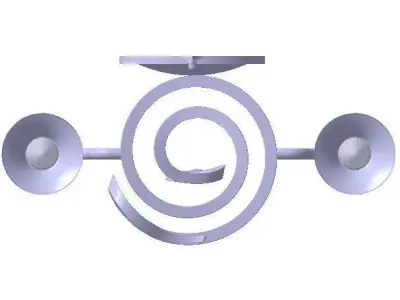 Snake lamp 3D model