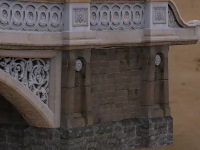 Bow Bridge 3D model