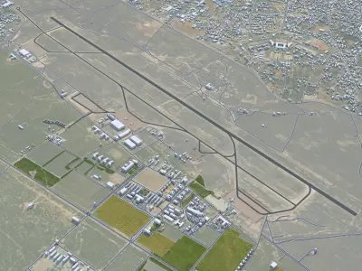 Misratah Libya 50km AI Low-poly 3D model