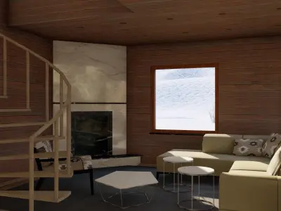 Mountain Cabin 01 3D model