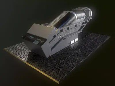 Hypersleep chamber aliens 3D model