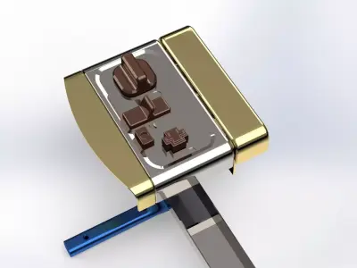 DOOR LOCK PANTA BOLT 3D model